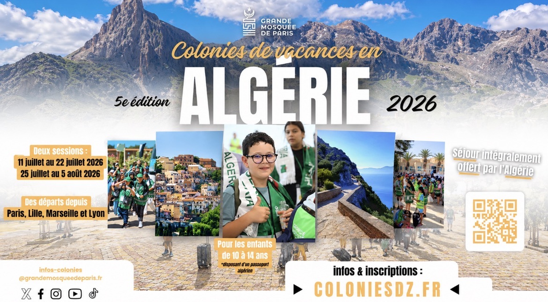 Colonie de vacances en Algérie.