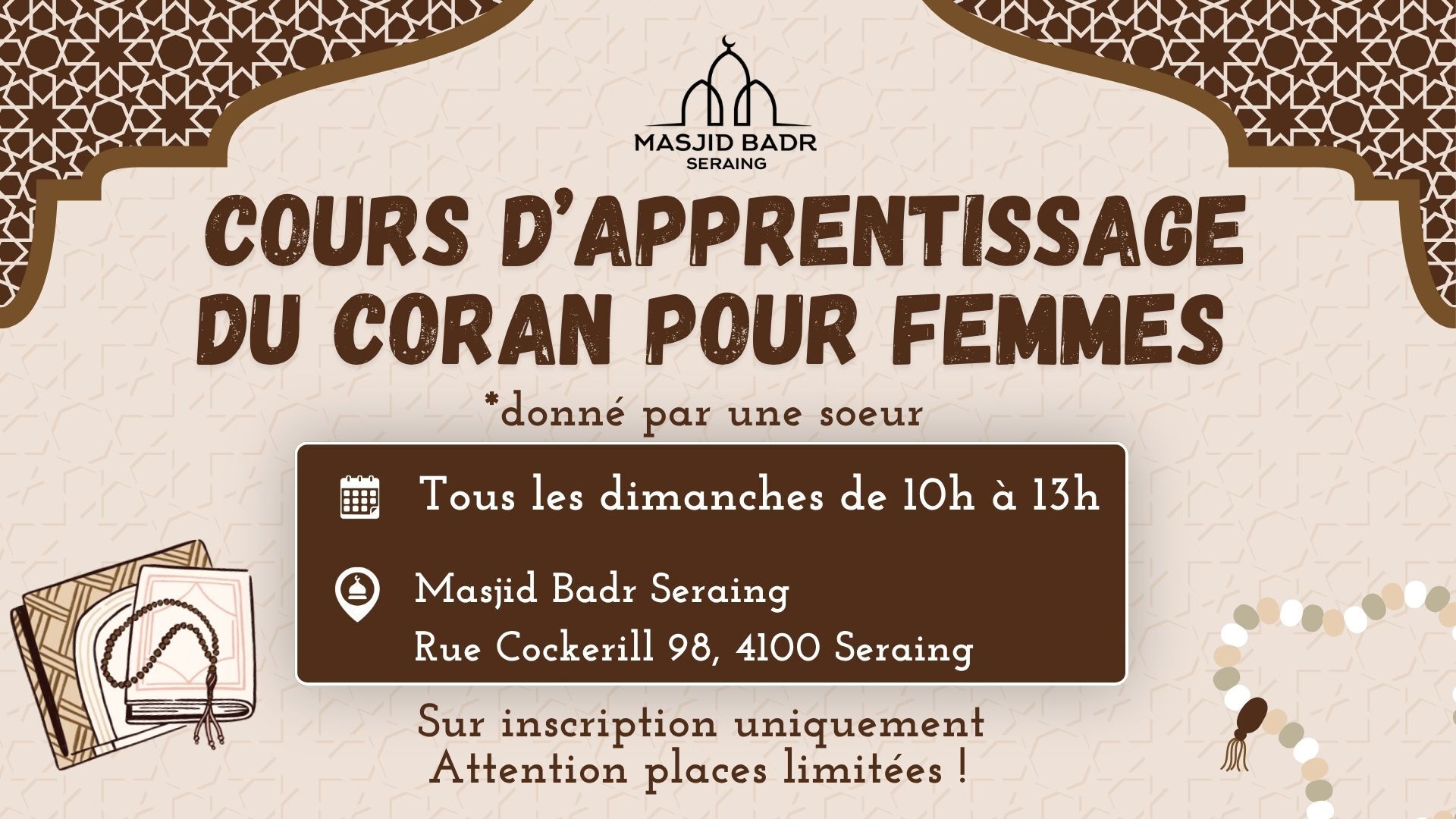 Cours de Coran Femmes