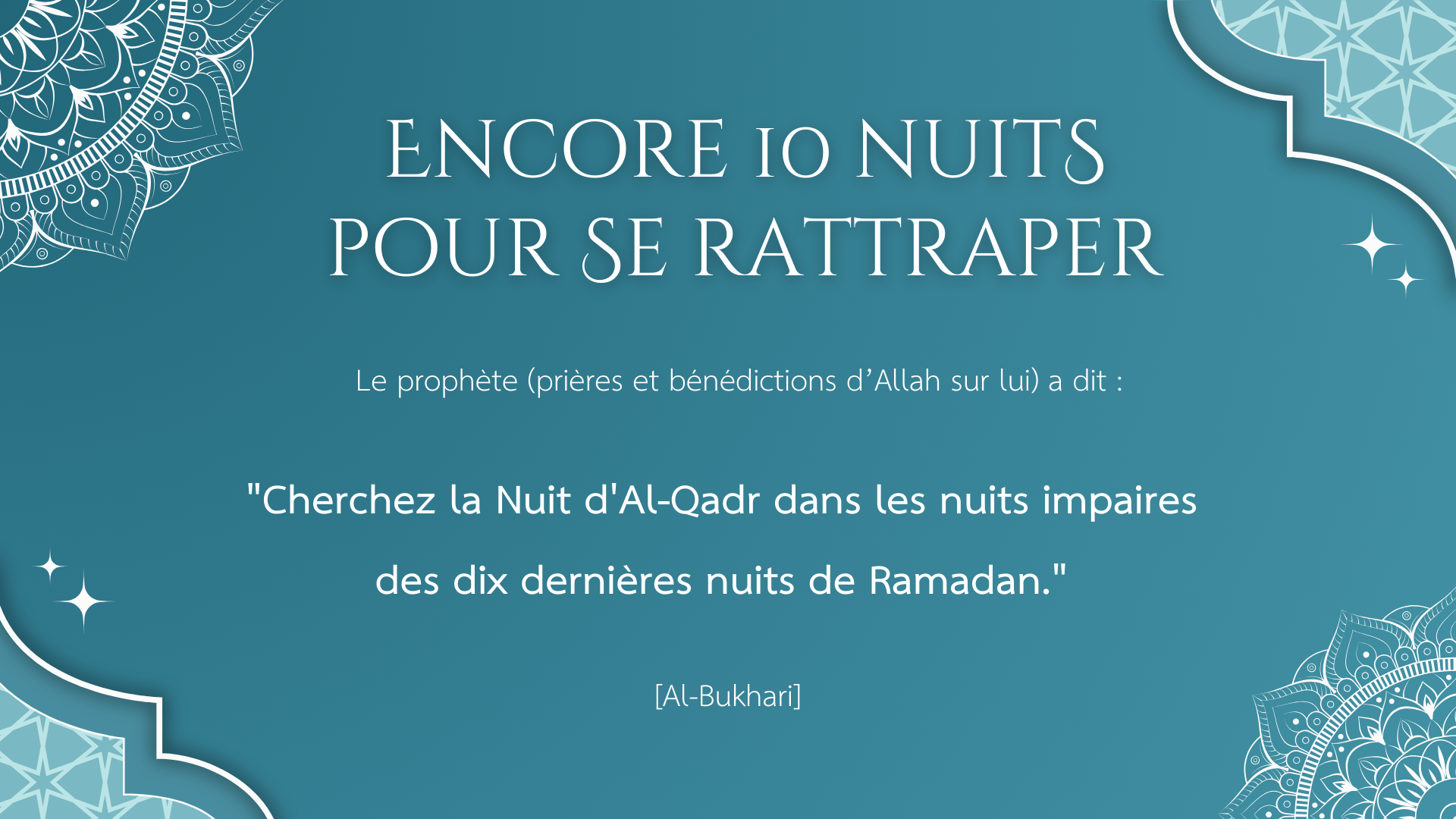 Profites de la fin du Ramadan