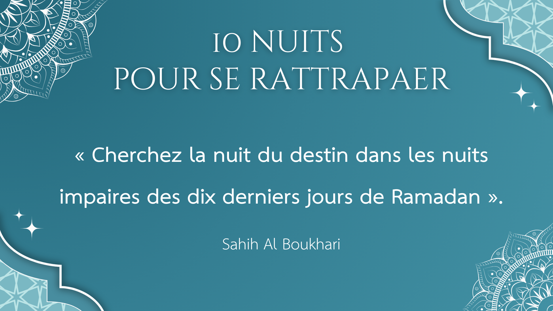 Ramadan nous quitte, profitons-en!