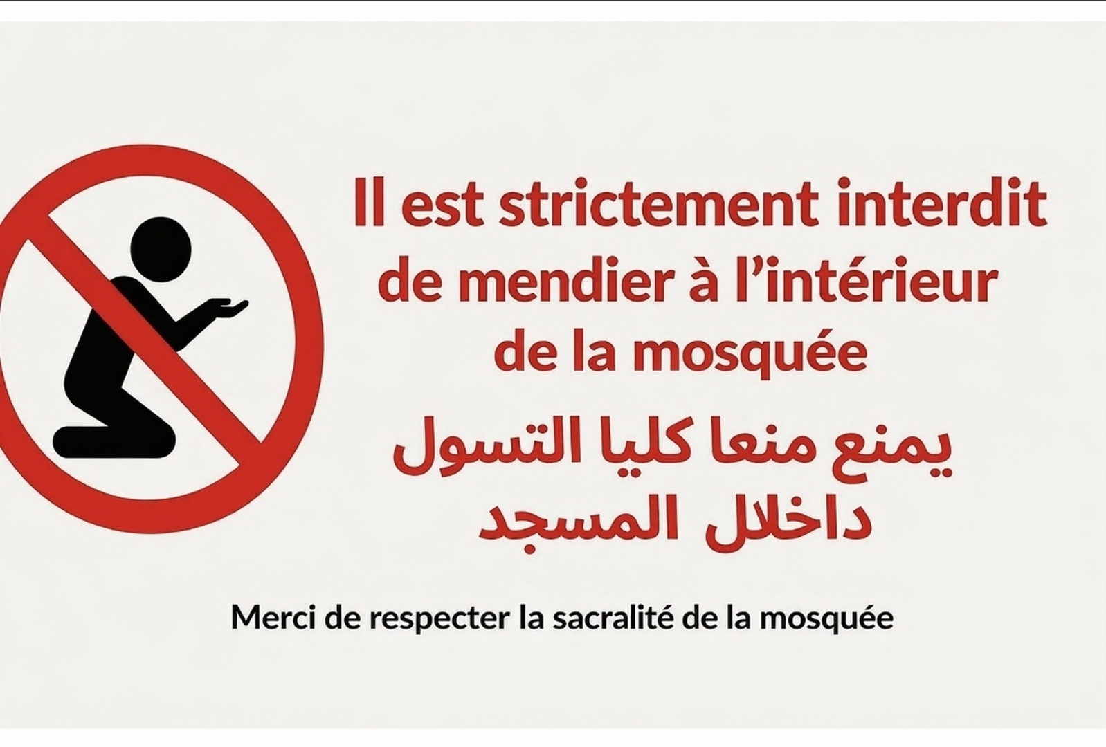 Interdiction de mendier