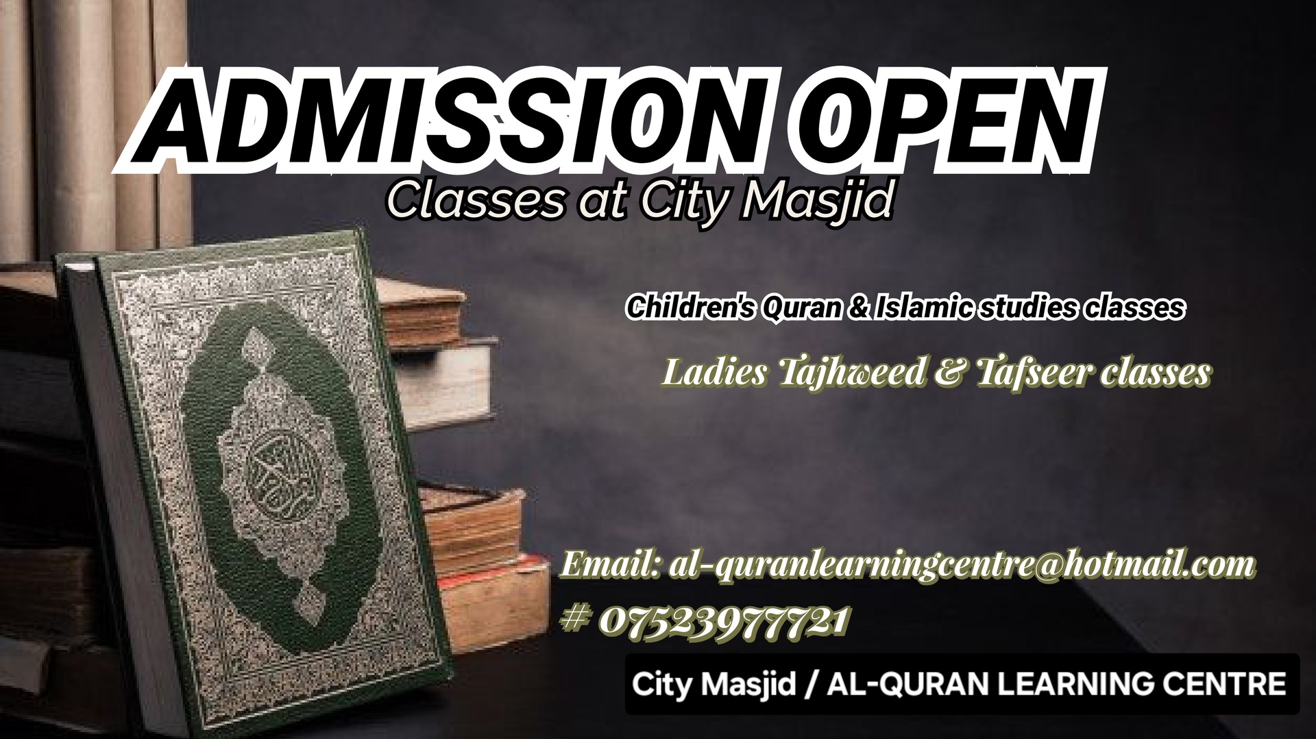 Quran classes add