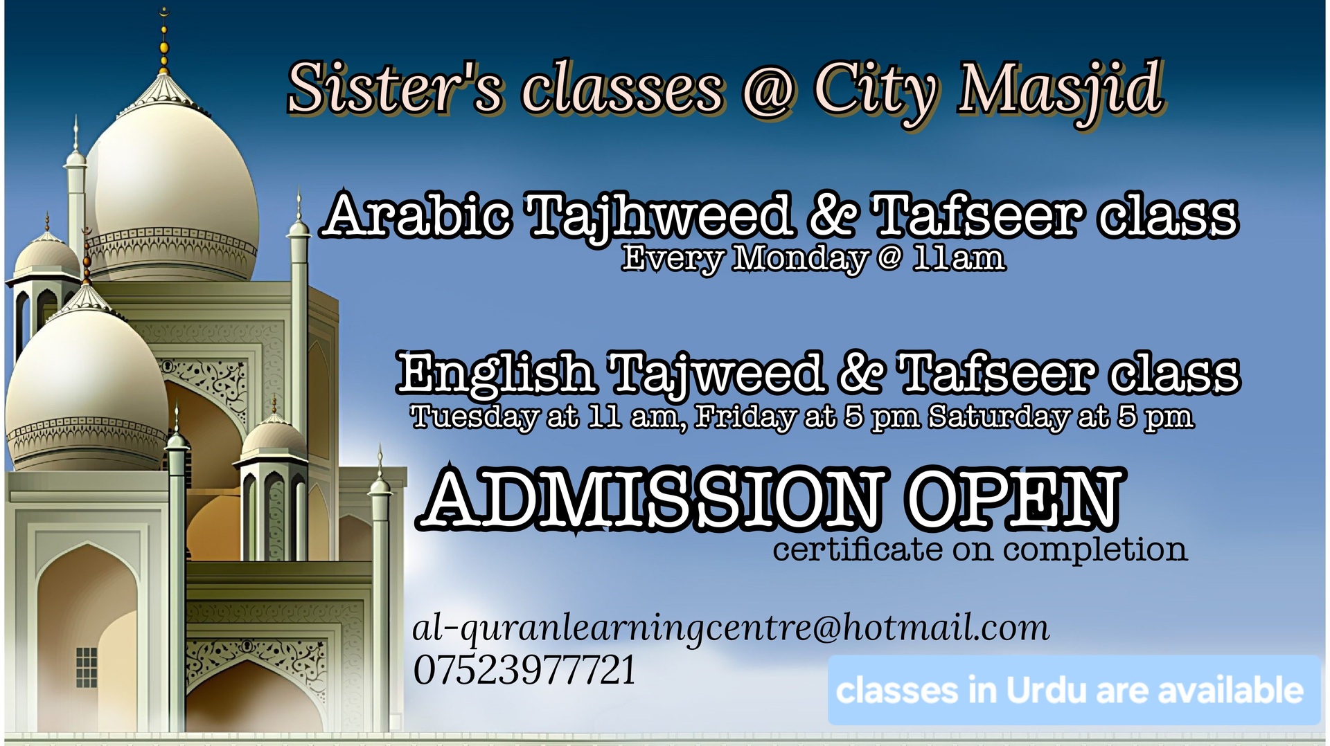 Sisters classes