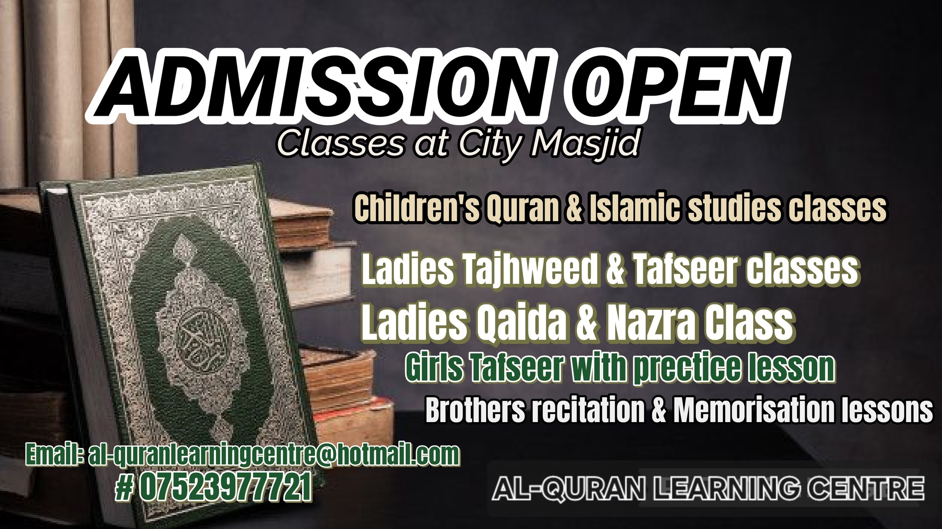 Quran classes add