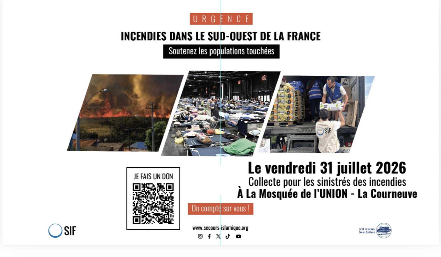 INCENDIE DANS LE SUD OUEST DE LA FRANCE