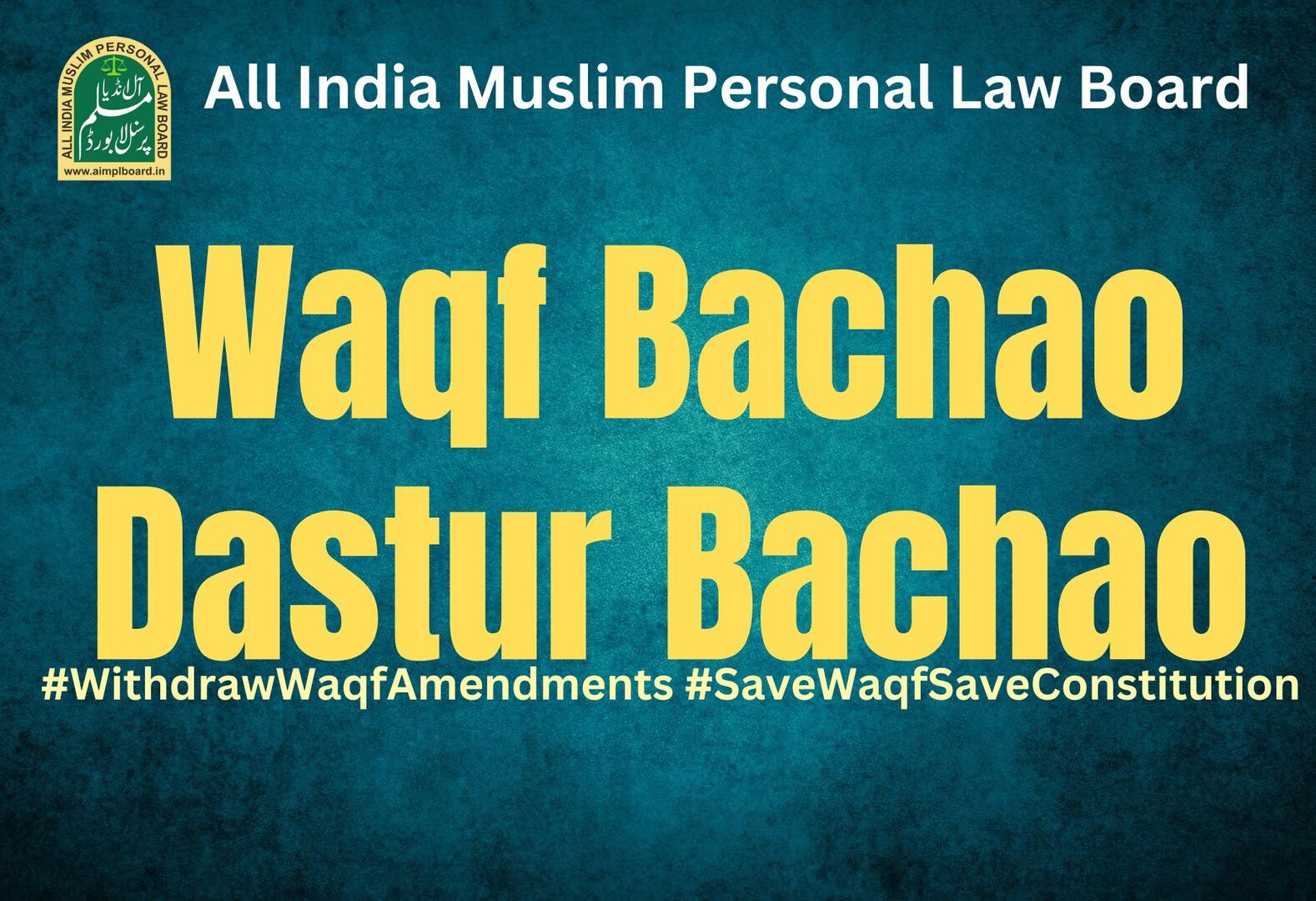 No To Waqf Amendment Act