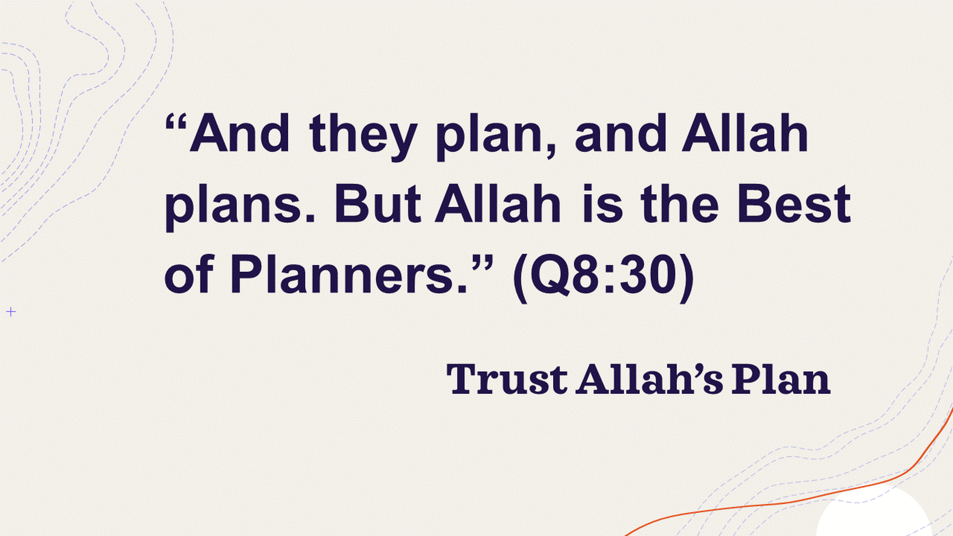 Allah's Plan