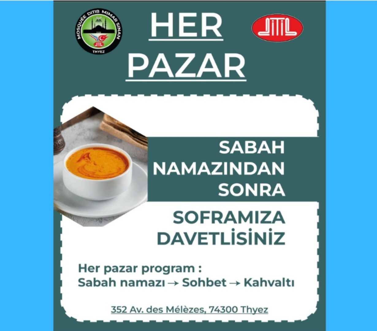 Pazar sabah namazindan sonra