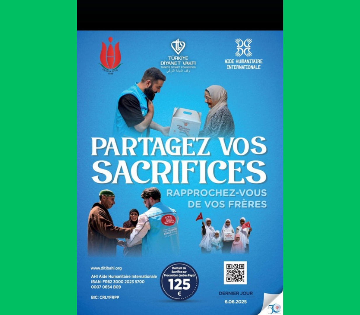 Partagez vos sacrifices