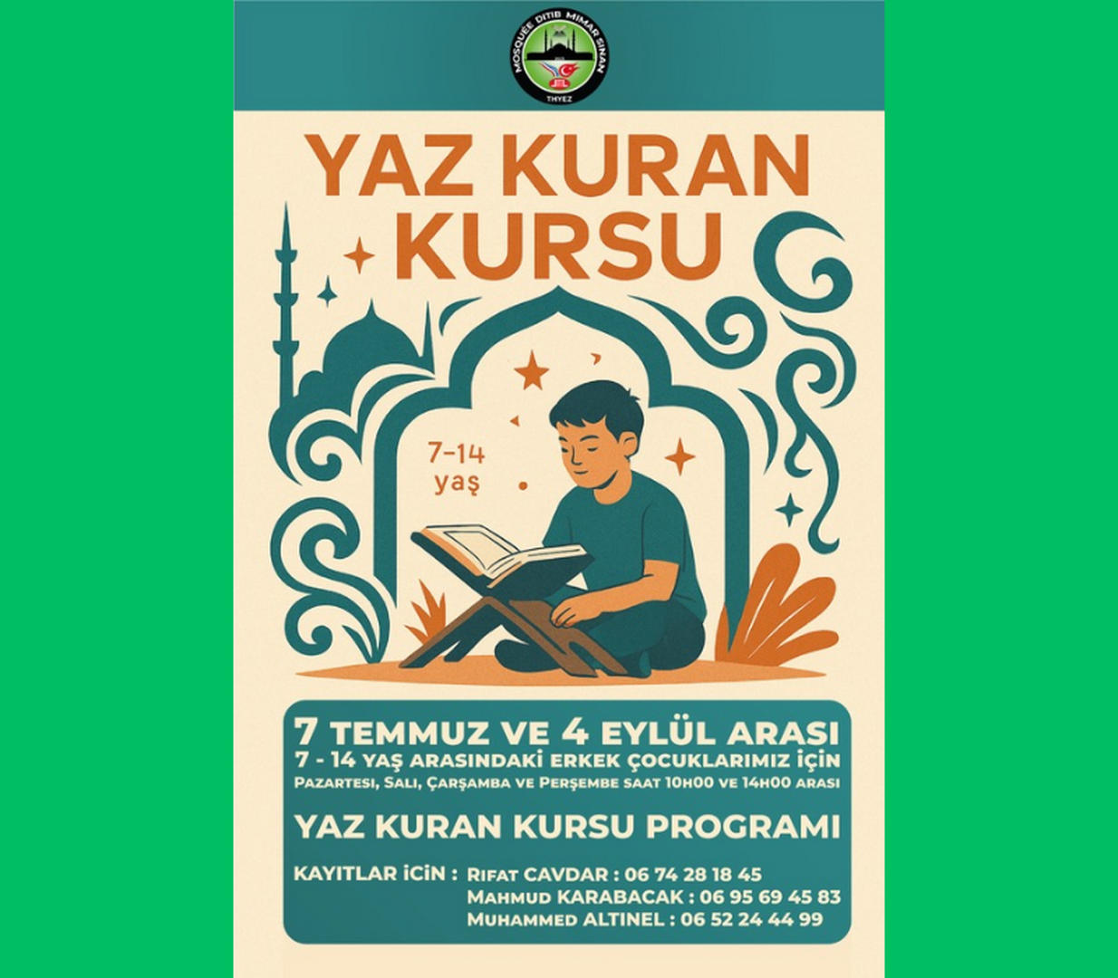 Yaz Kur'an kursu
