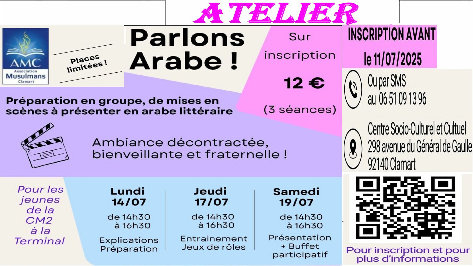 ATELIER   PARLONS ARABE