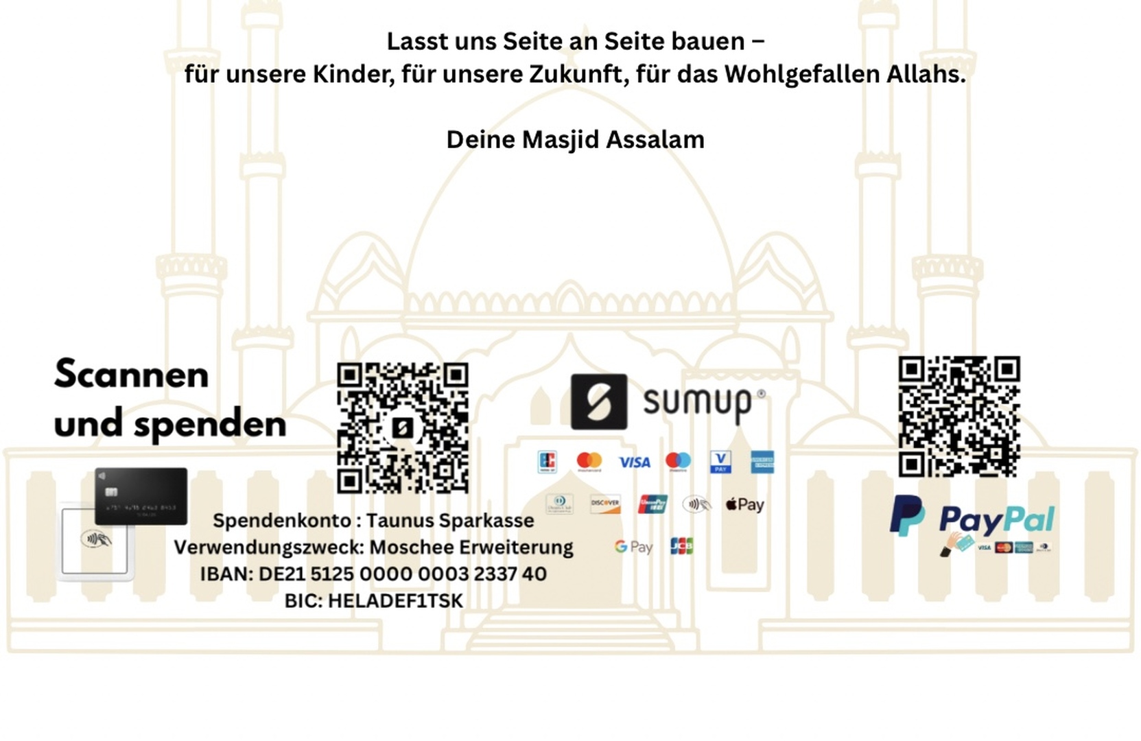 Moschee Erweiterung