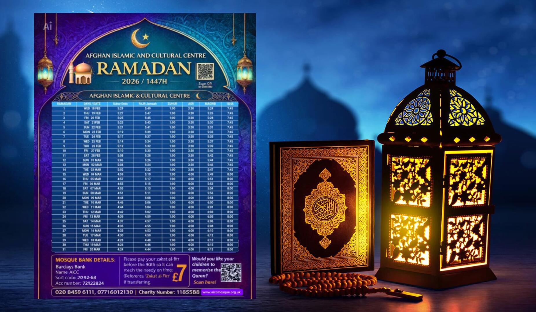RAMADAN TIMETABLE 2026