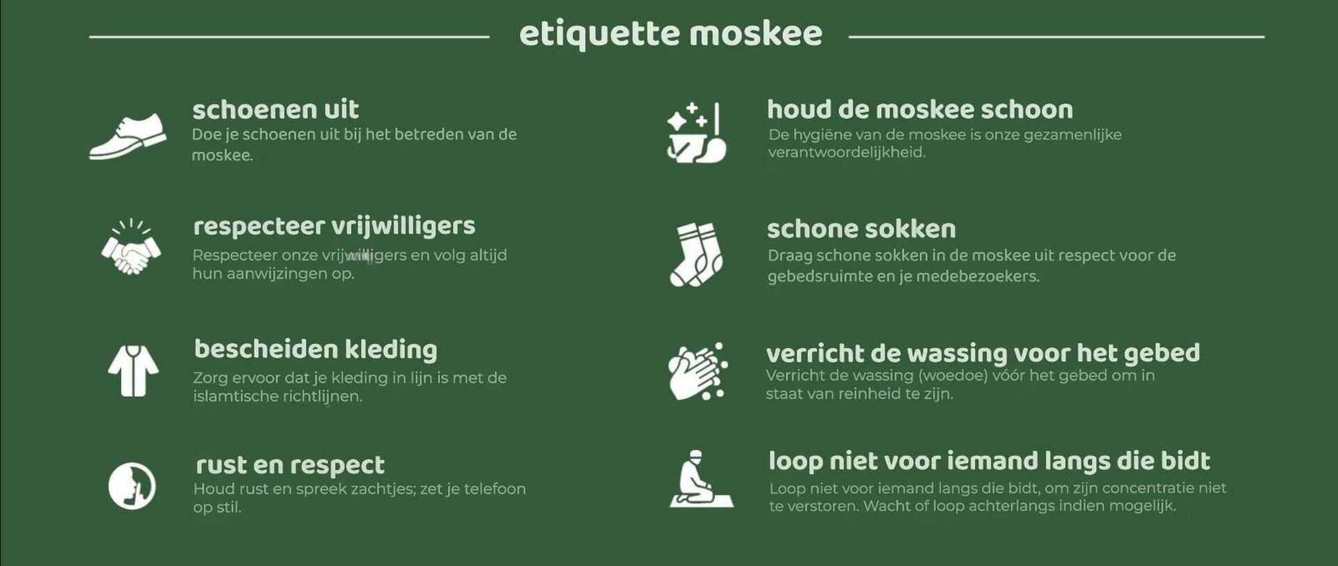 Etiquette moskee 2