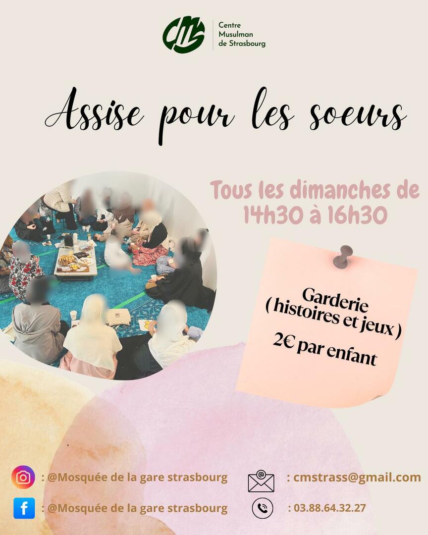 Assise pour les sœurs