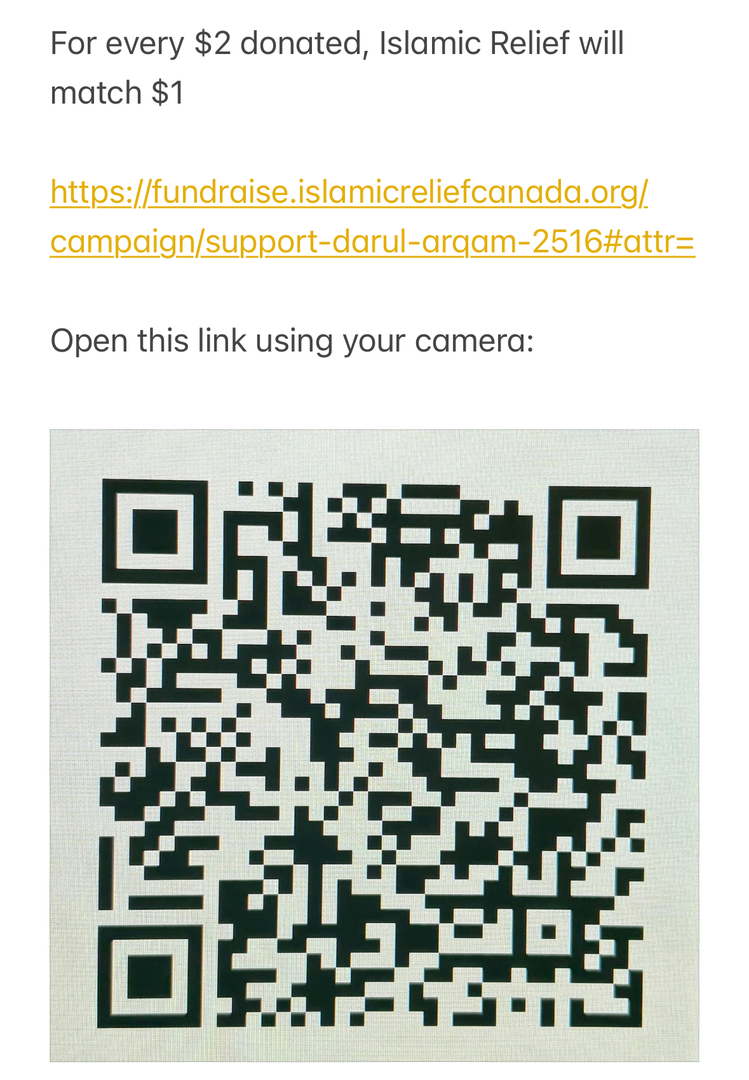 Use camera to open Islamic Relief Page