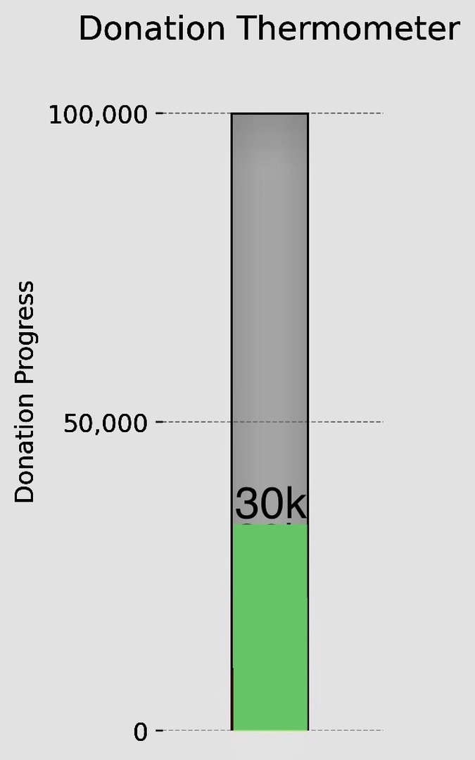 Donation Progress  - $30K collected