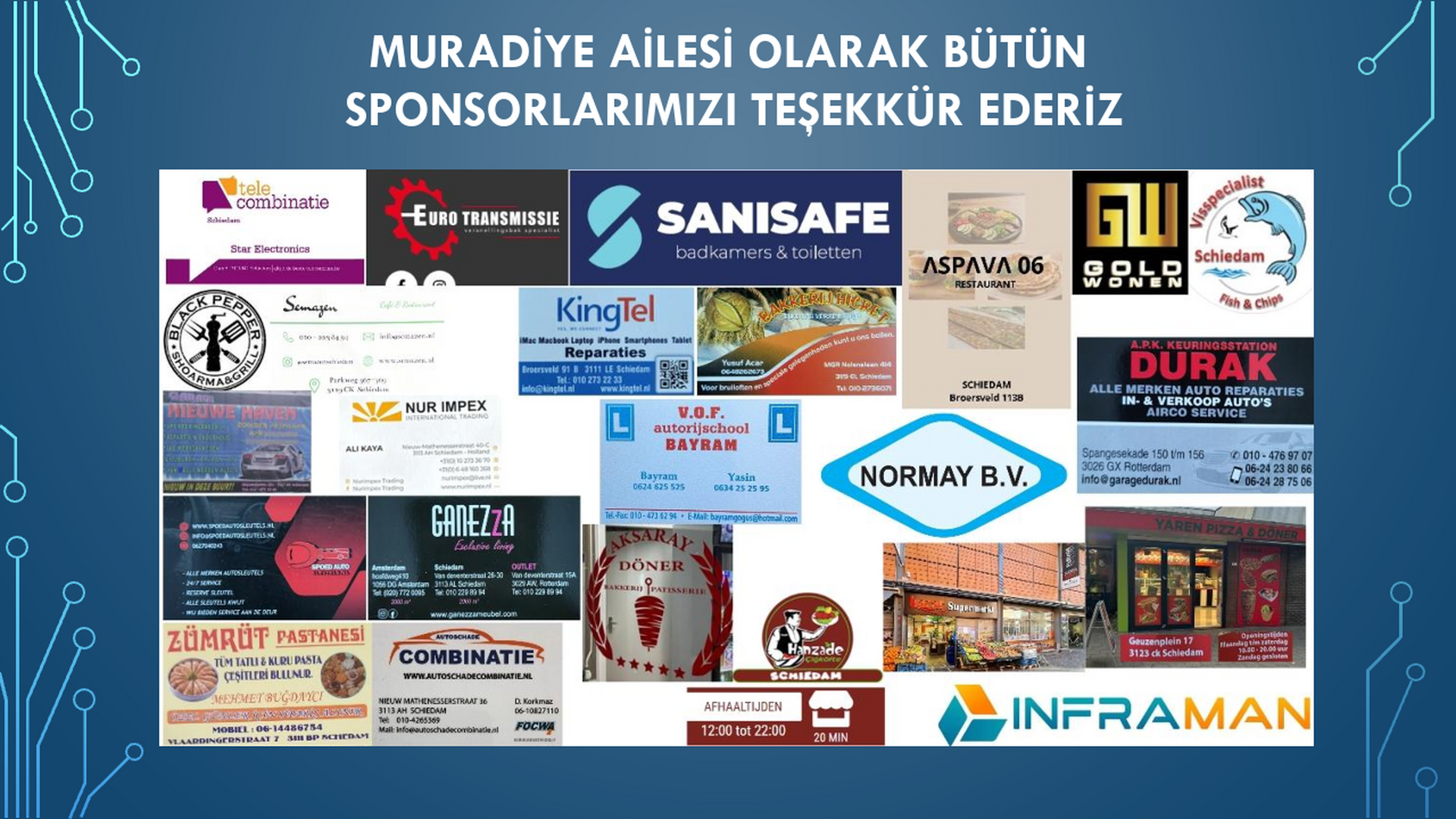 Sponsorlarımıza teşekkür 2