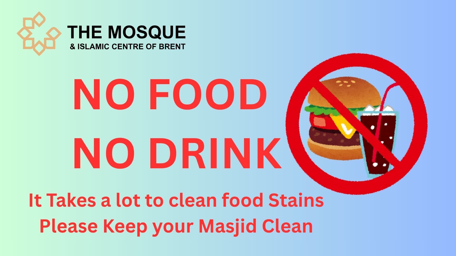 No Food No Drink