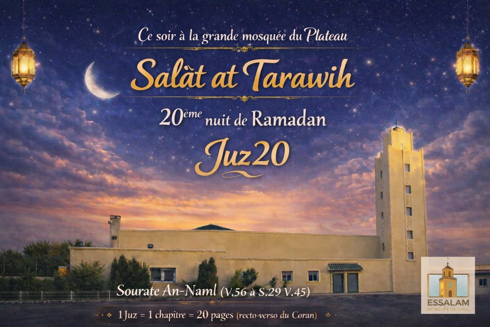 Programme Salât At Tarawih