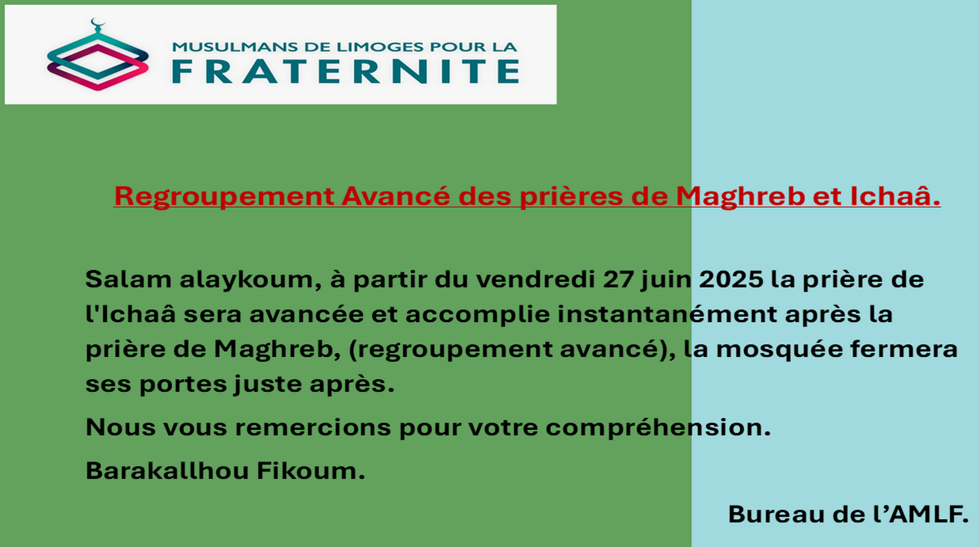 Regroupement Maghreb et Ichaâ