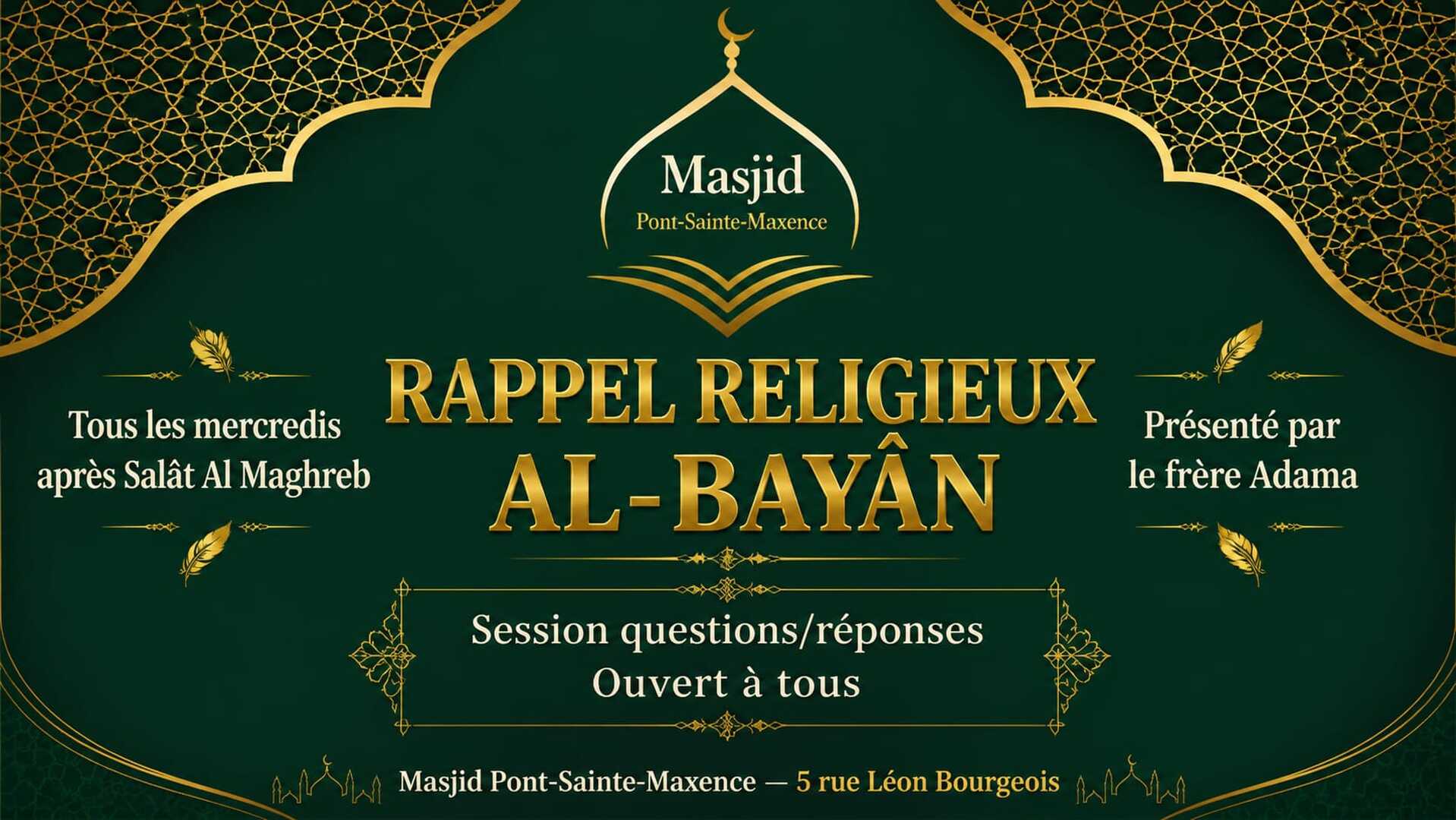 Rappel religieux, Bayane