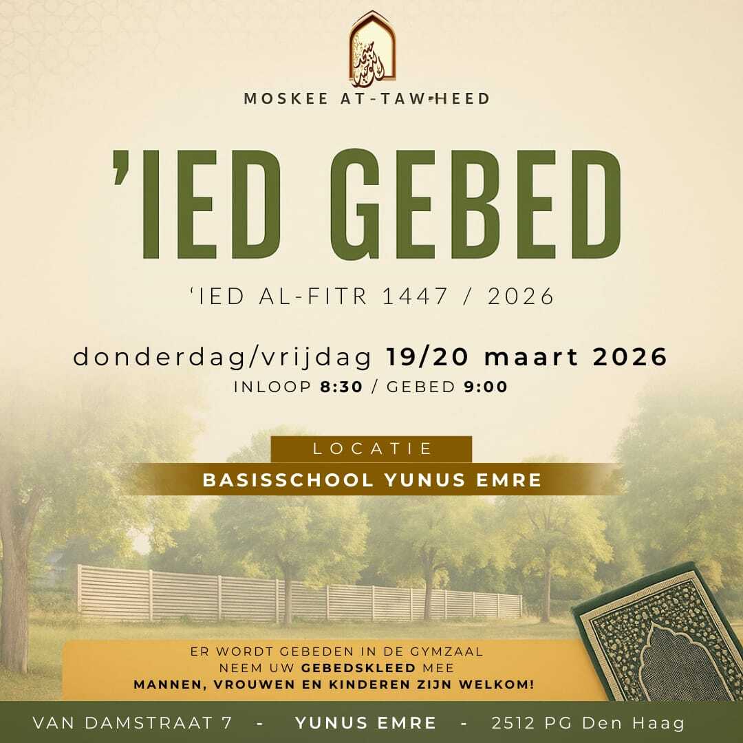 Eid al Fitr - gebed 2026