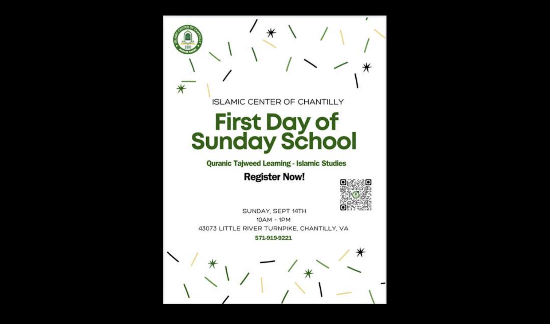 First day of Sunday School