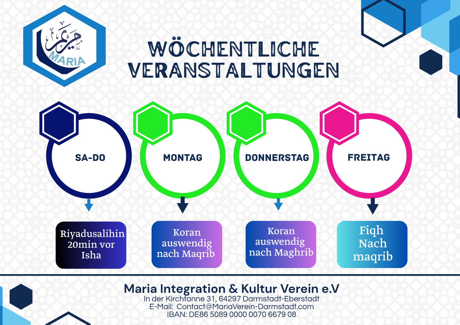 Wöchentliche Veranstaltungen