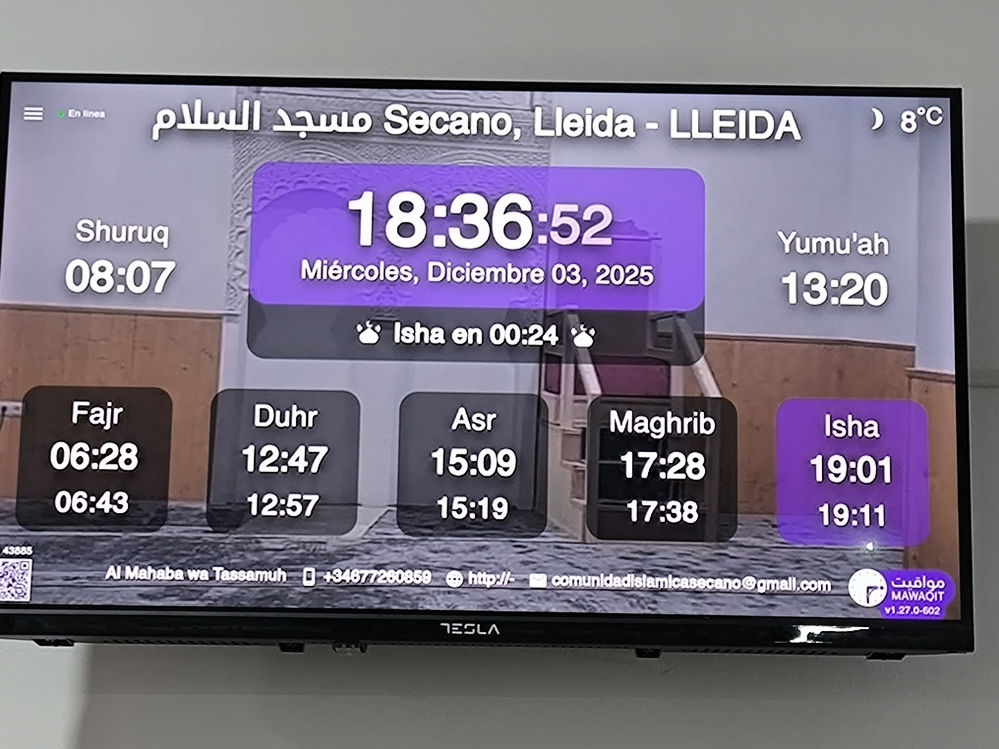 مسجد السلام Secano, Lleida