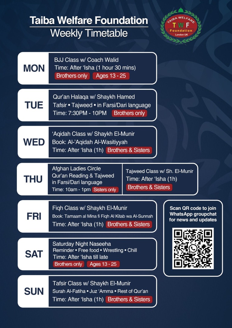 Weekly Timetable Class