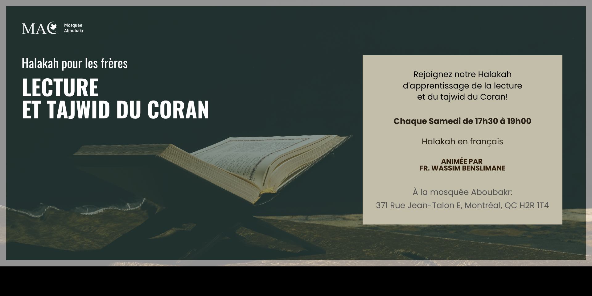 Halakah Tajwid du Coran
