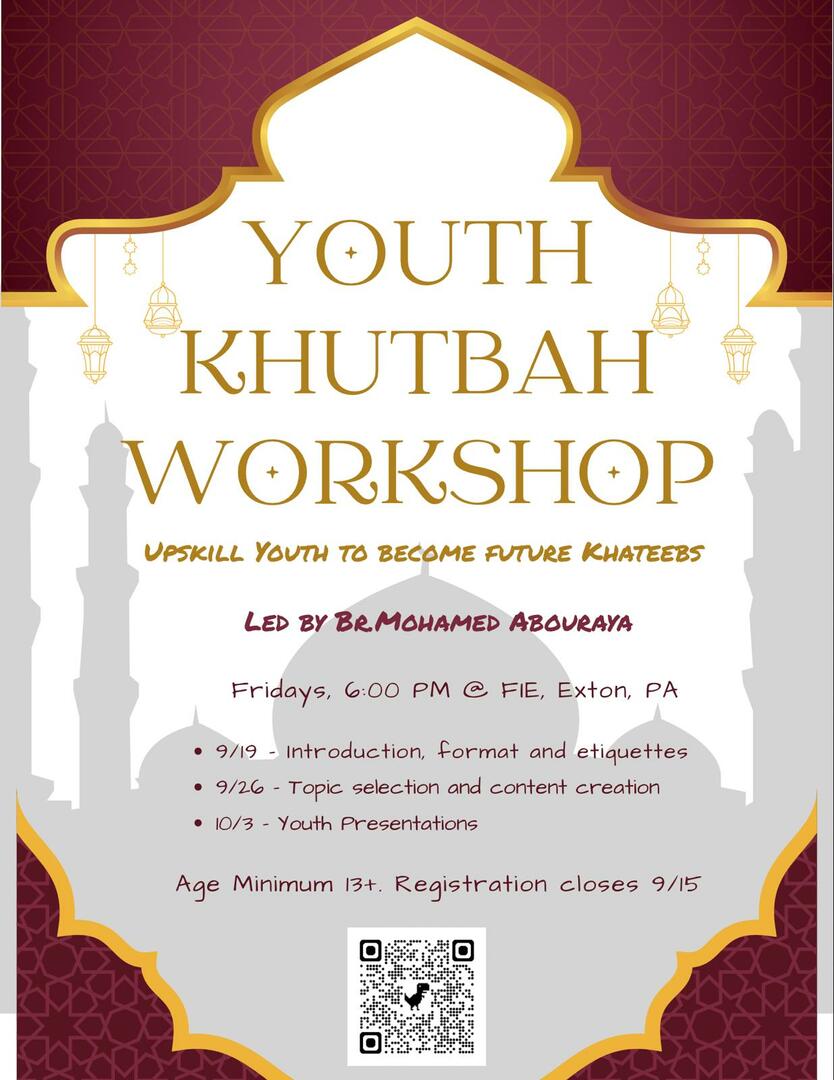 Youth Khutbah Workshop