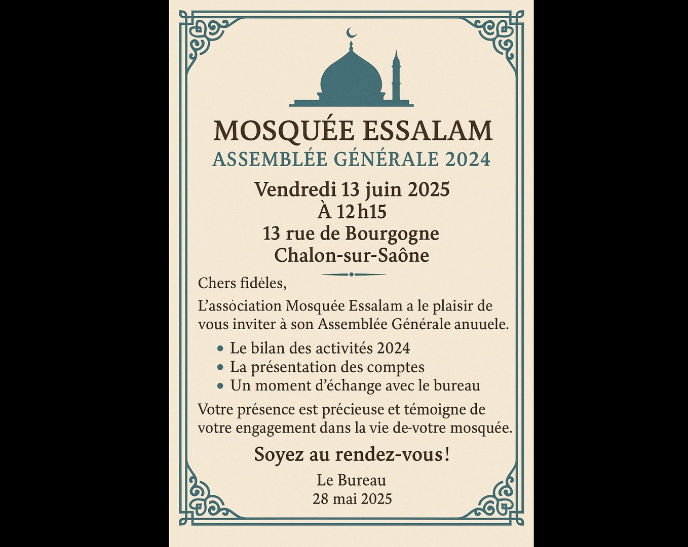 Assemblée générale de l'année 2024