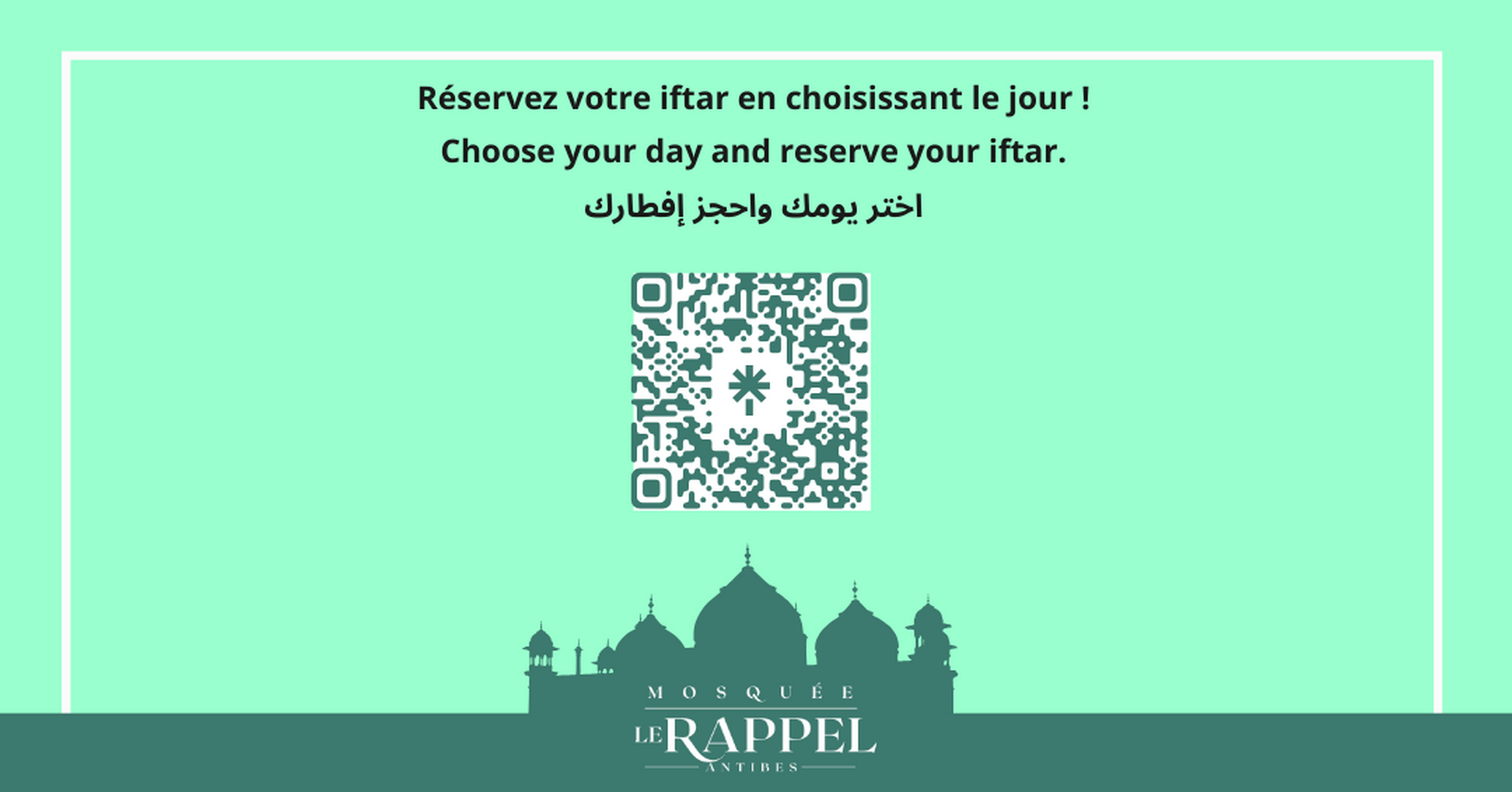 Réservation Iftar