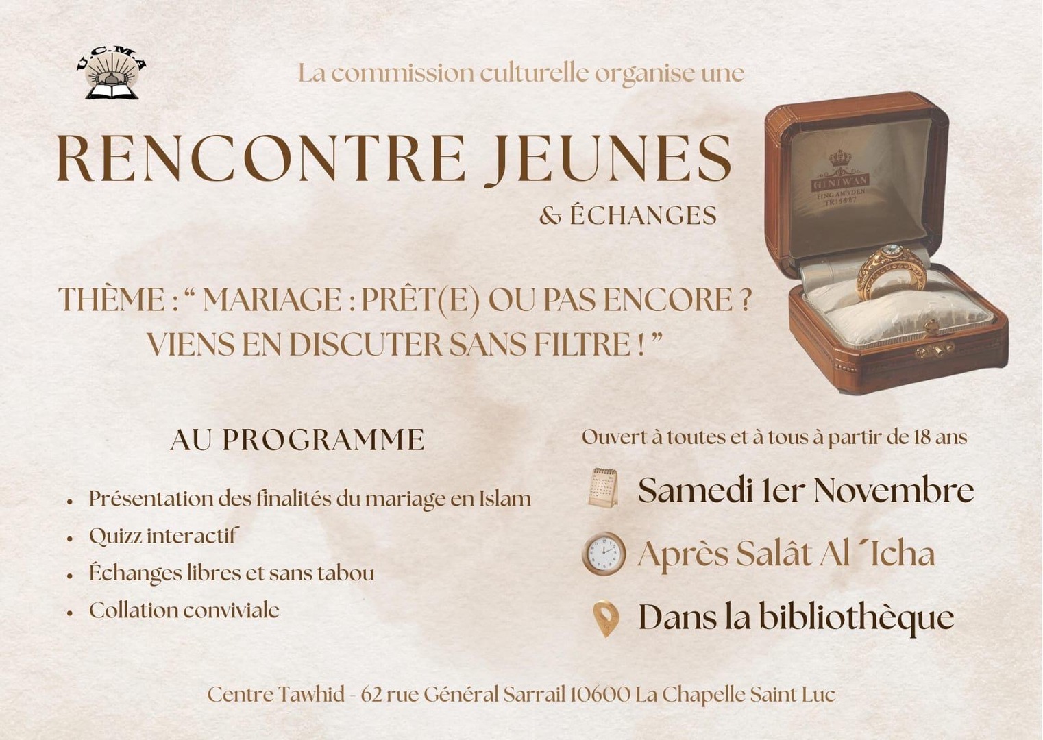 Rencontre jeunes - samedi 1er Novembre