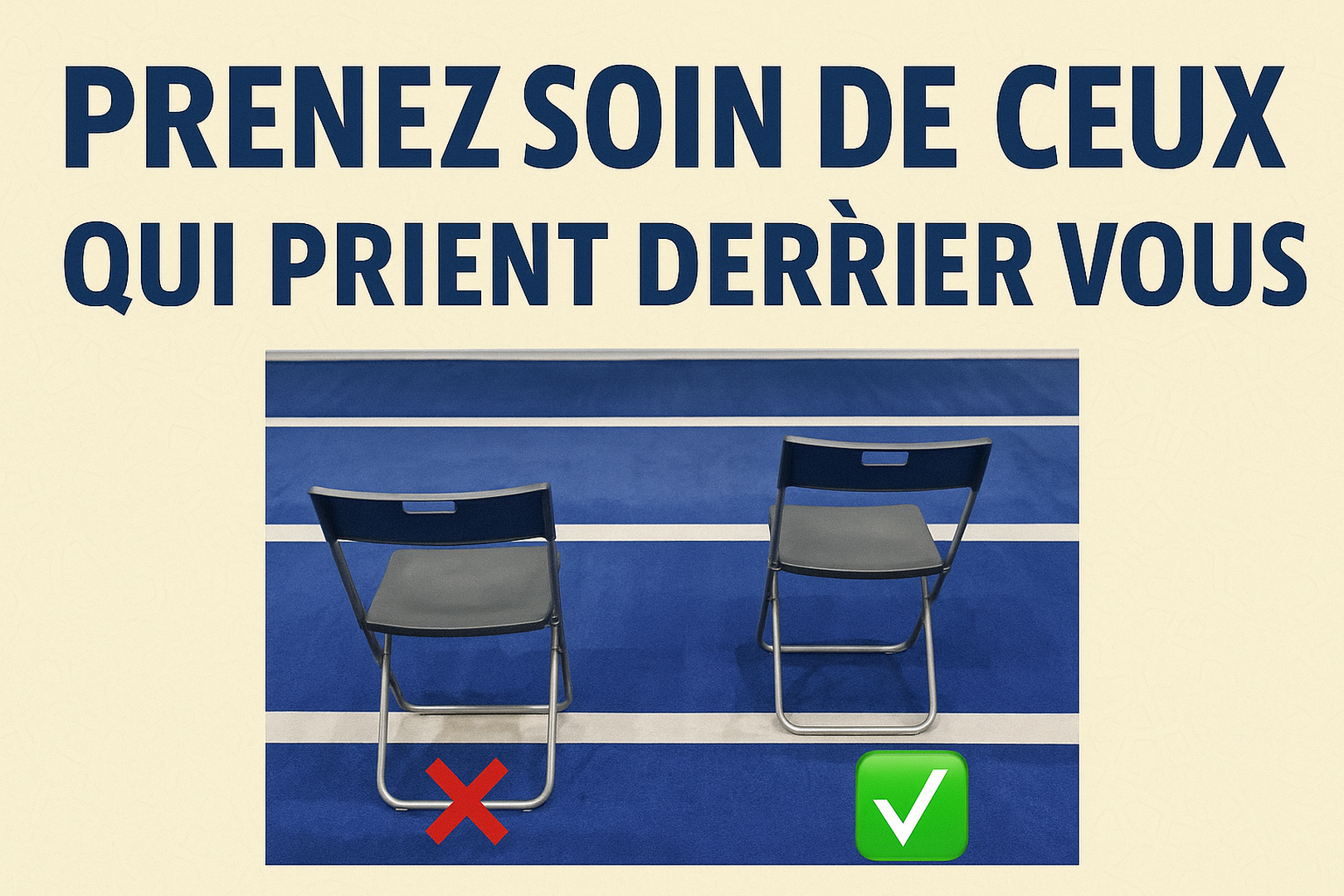 Alignement des chaises