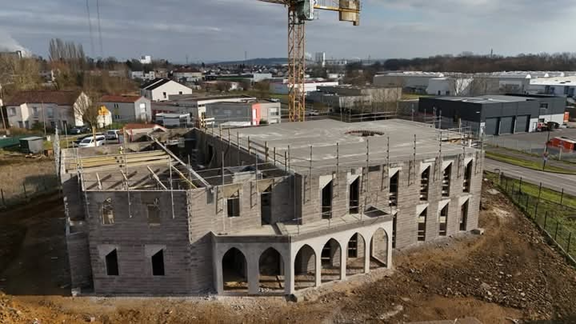 Suivi de la construction de la mosquée