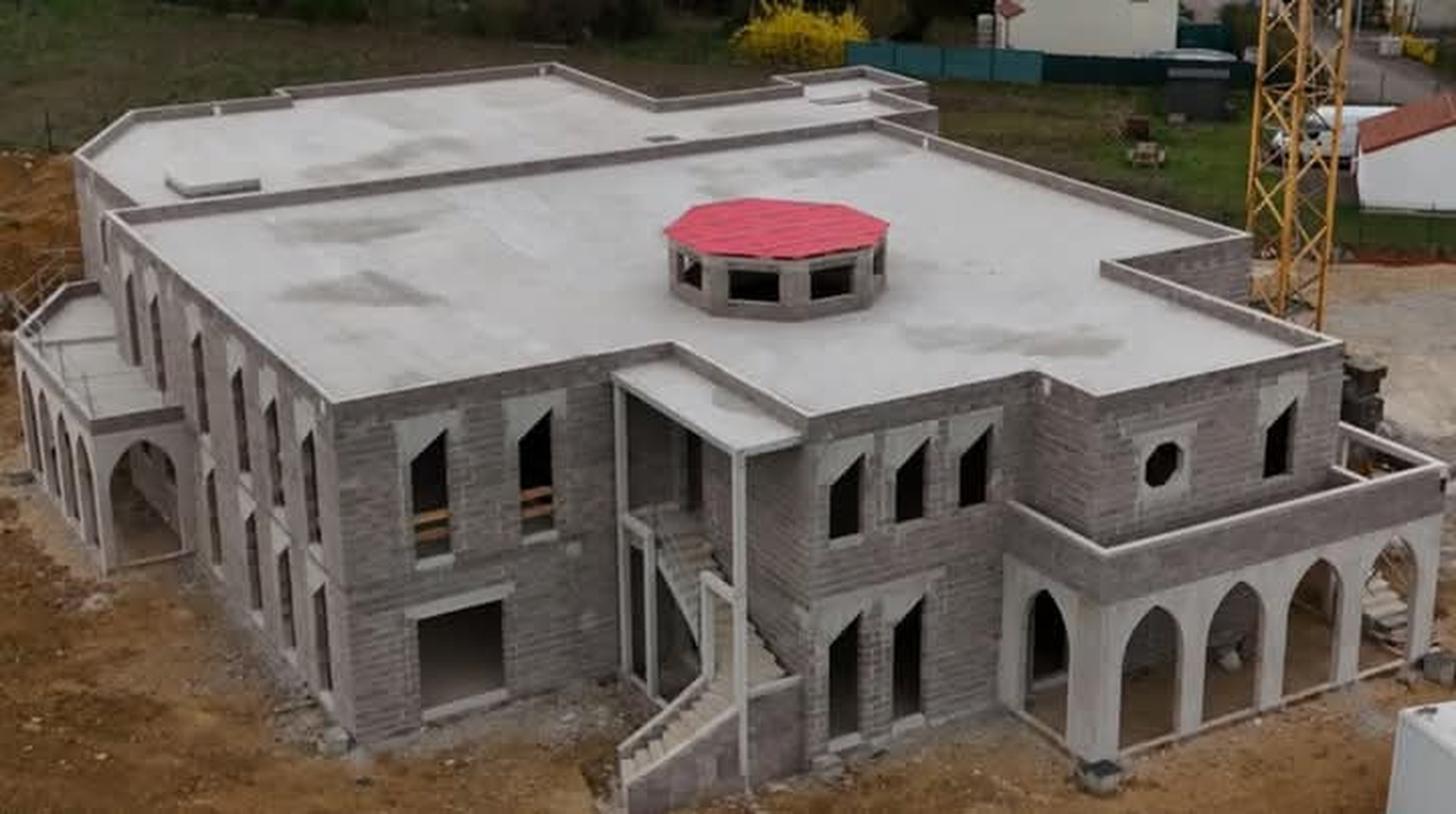 Suivi de la construction de la mosquée