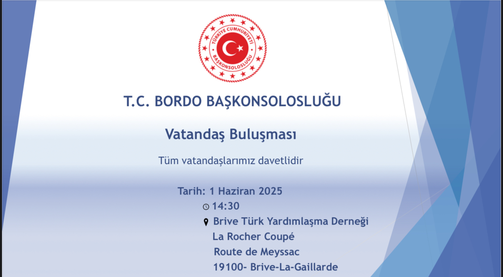 TC başkonsolos vatandaş buluşmasi