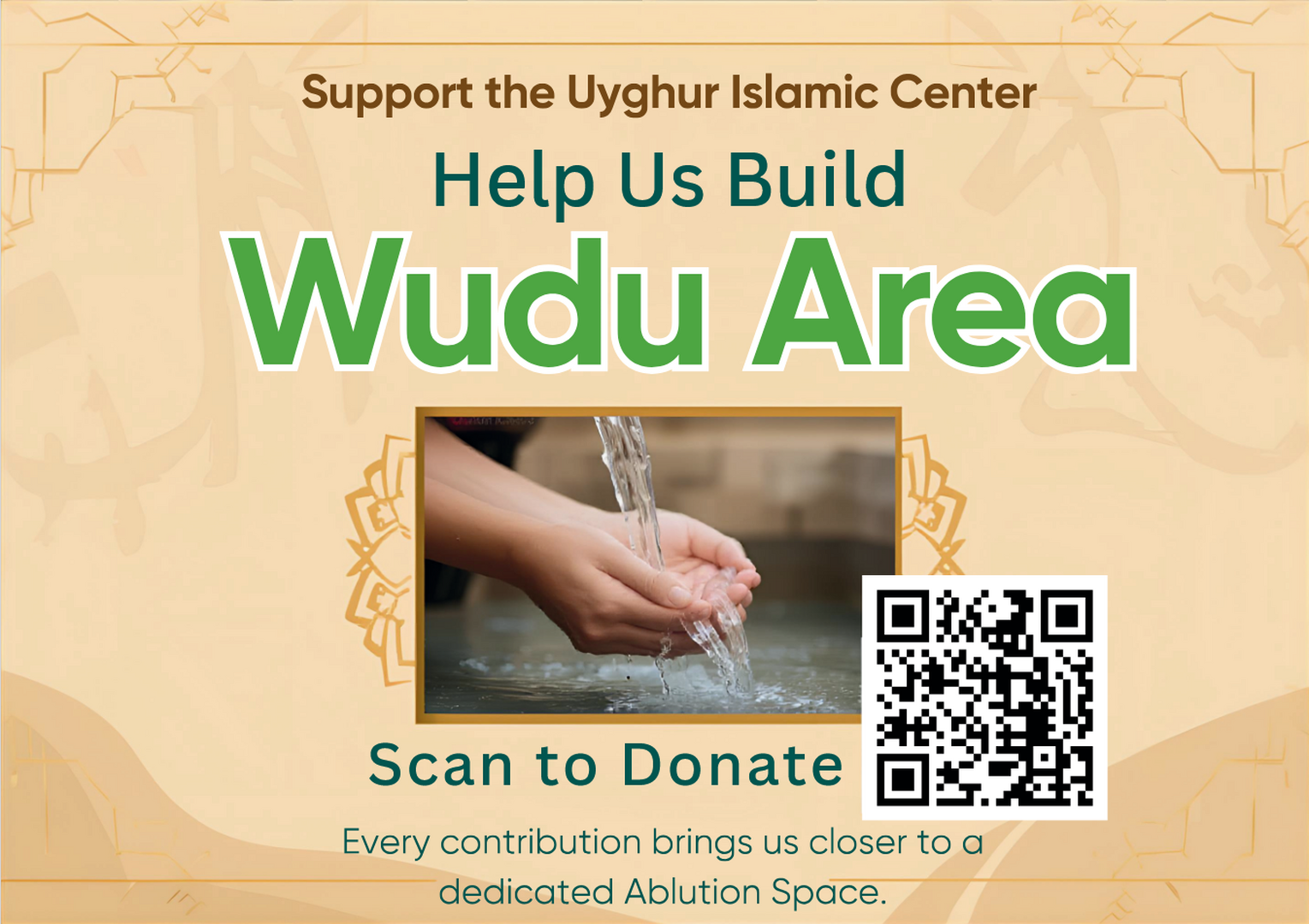 donate for builging wudu area