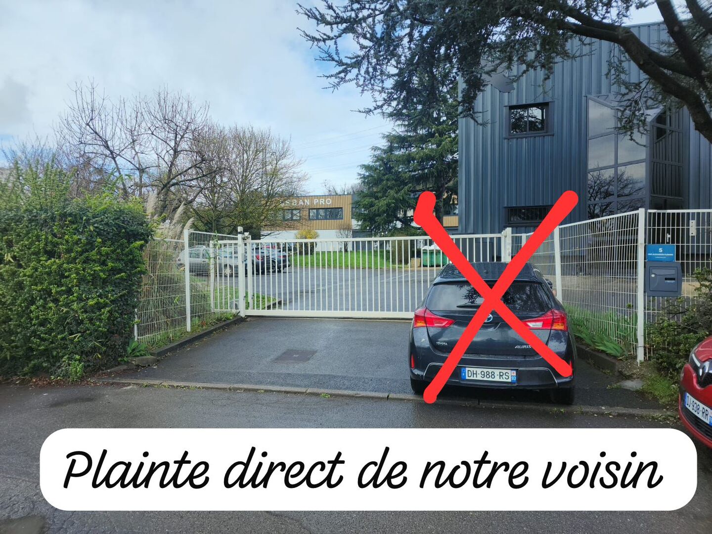 Information urgente. Plainte direct.