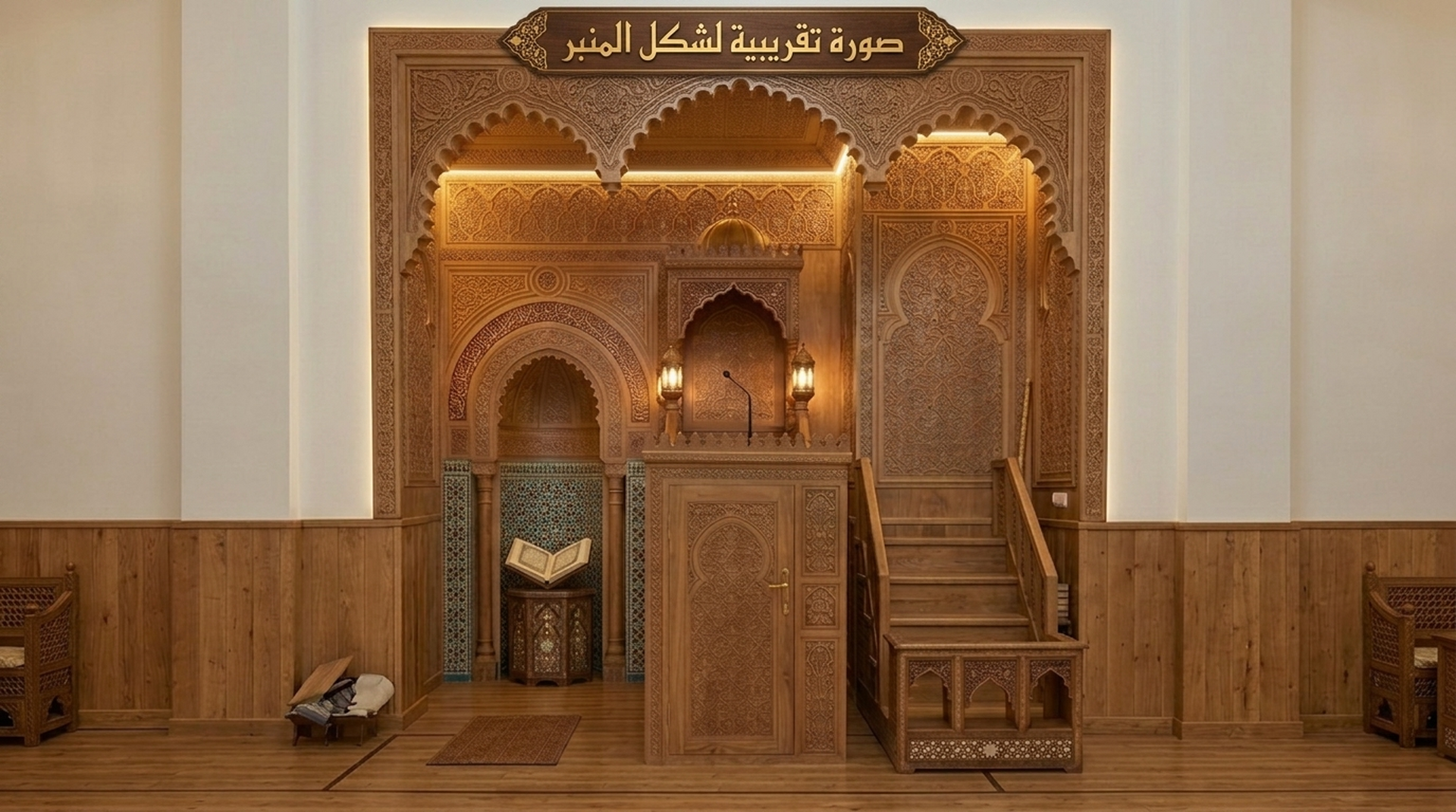صورة تقريبية للمنبر