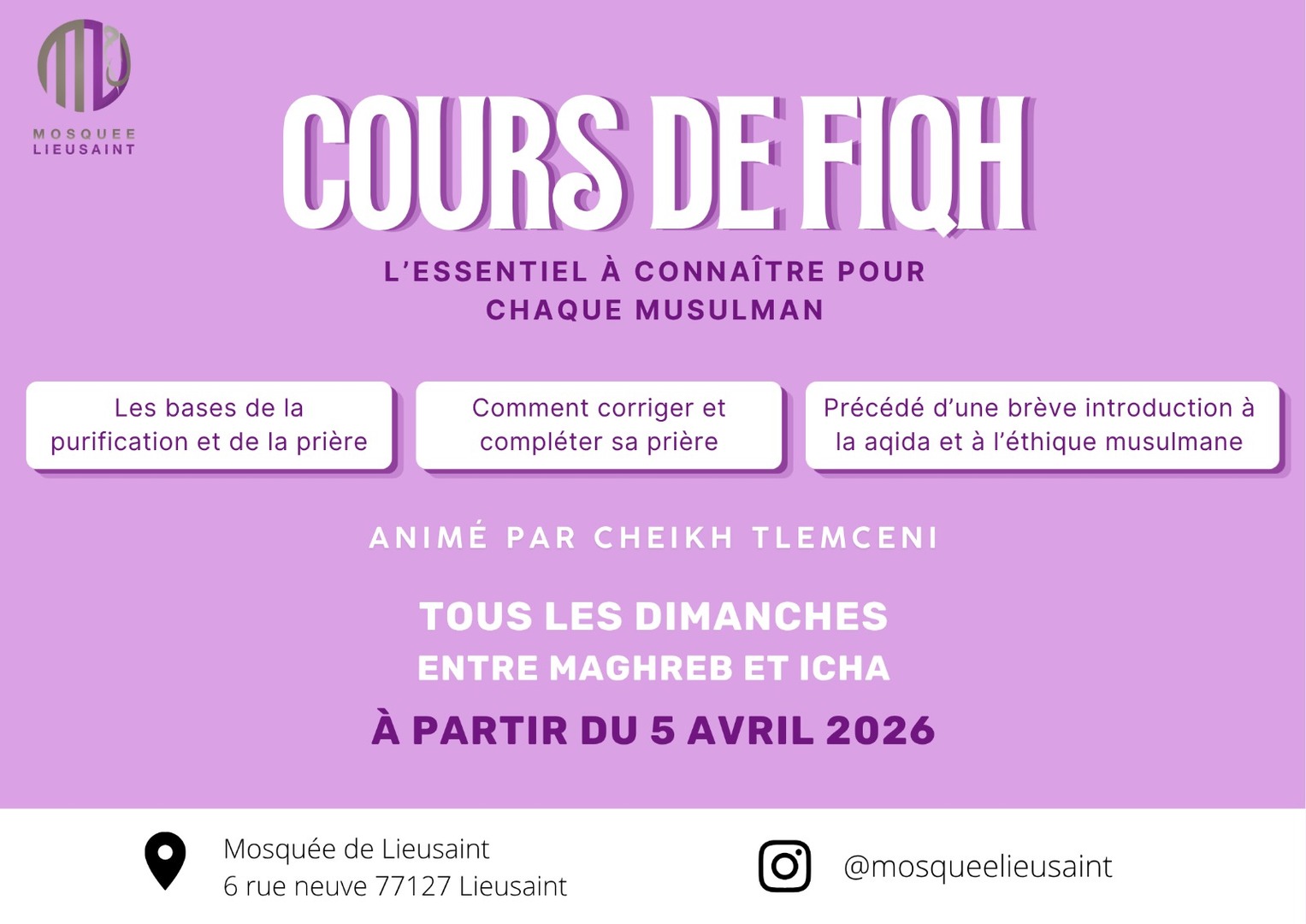 Cours Fiqh gratuit