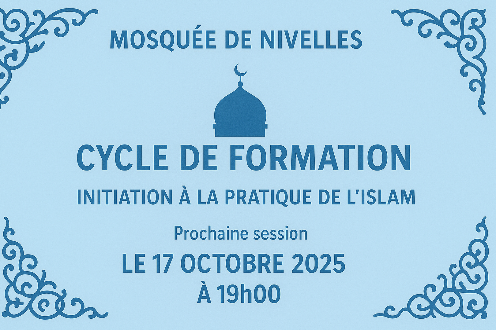 Initiation à l'Islam cycle de formation