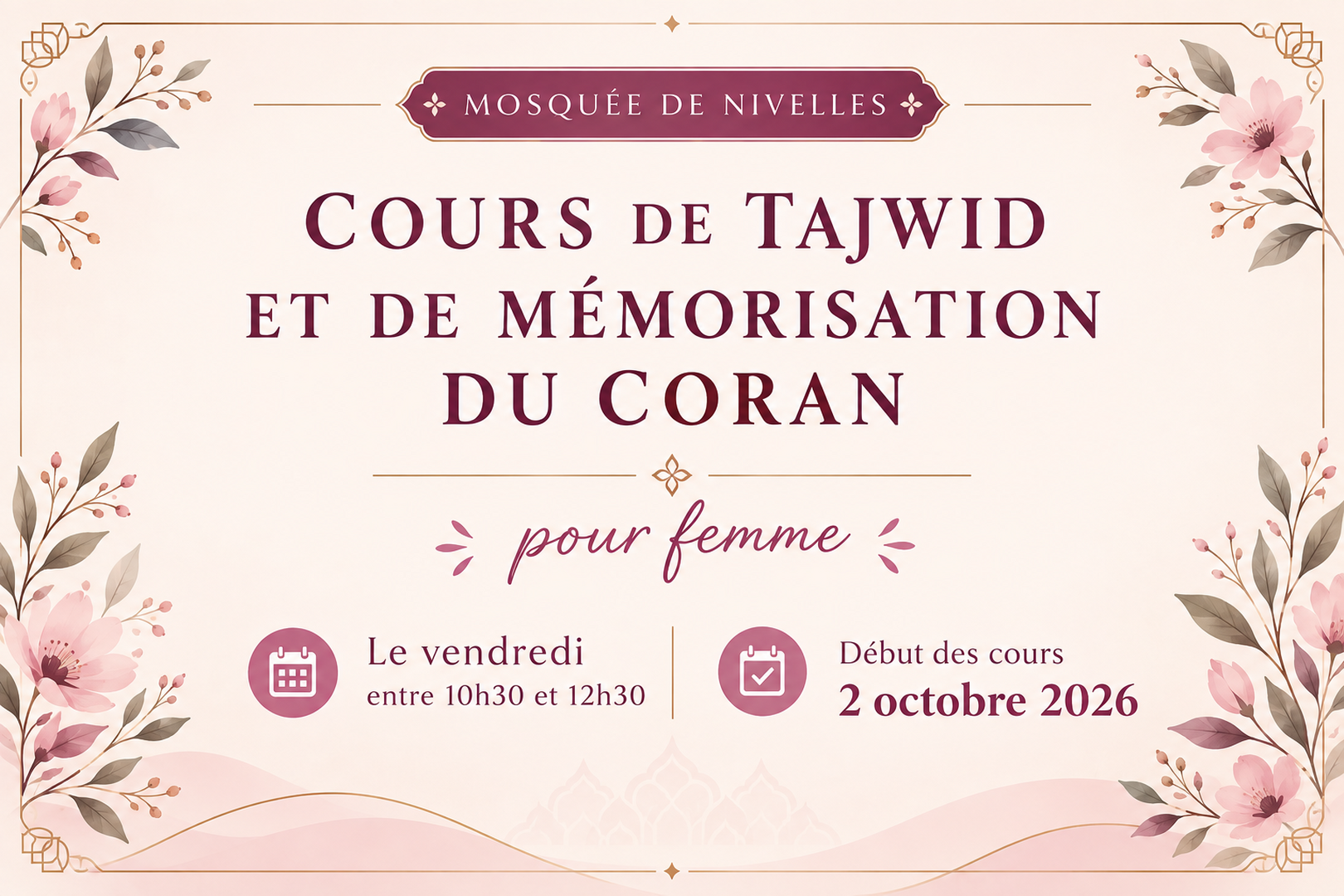 Cour de coran pour femmes