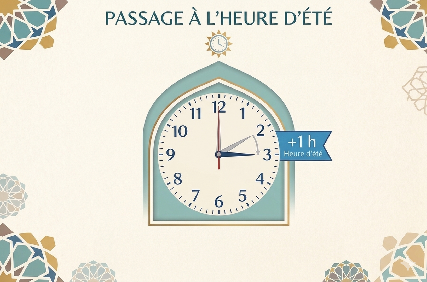 Changement d’heure – Été