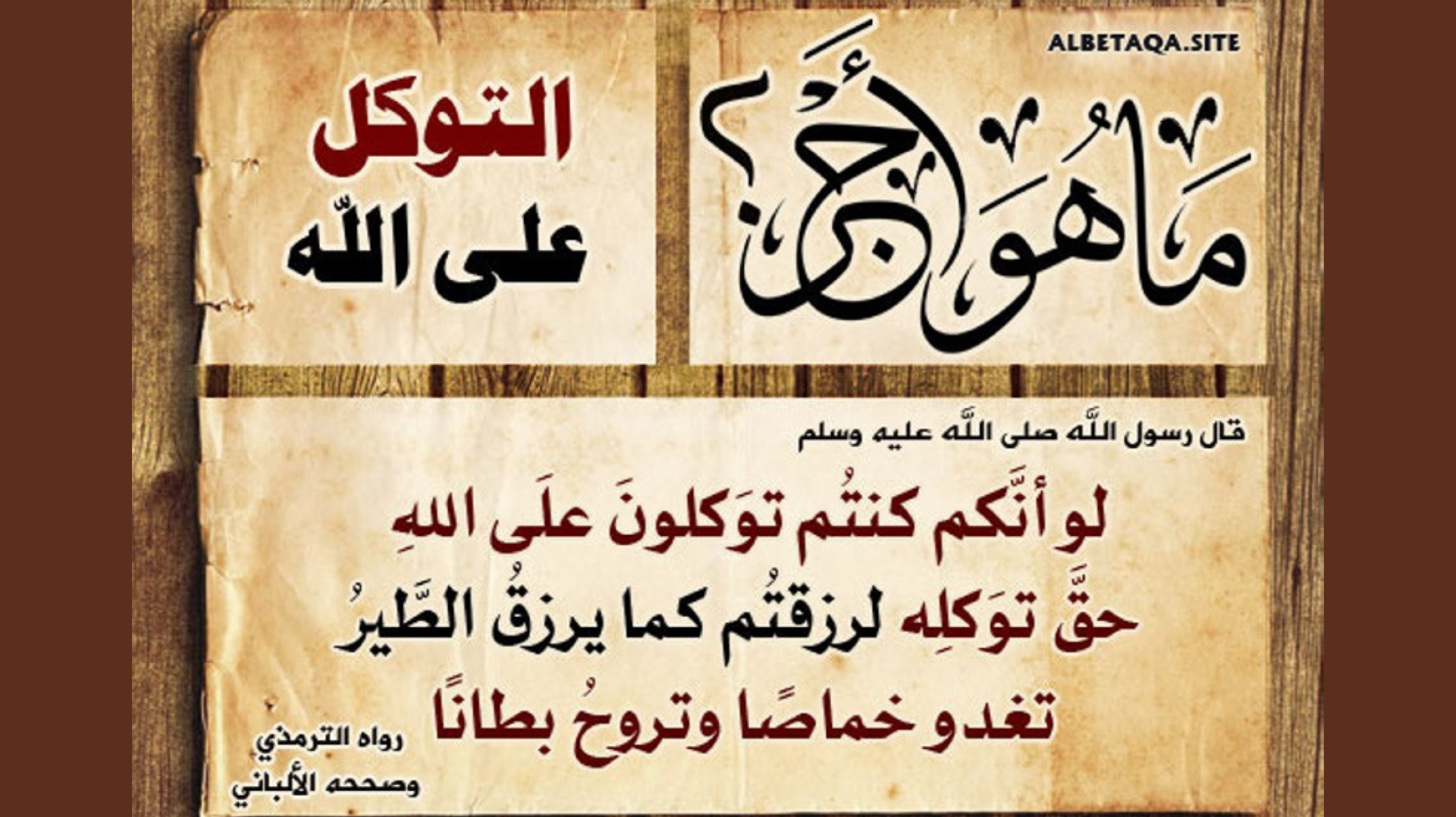 التوكل على الله