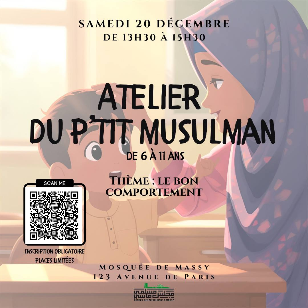 20/12: Atelier P'tit Musulman 6-11 ans