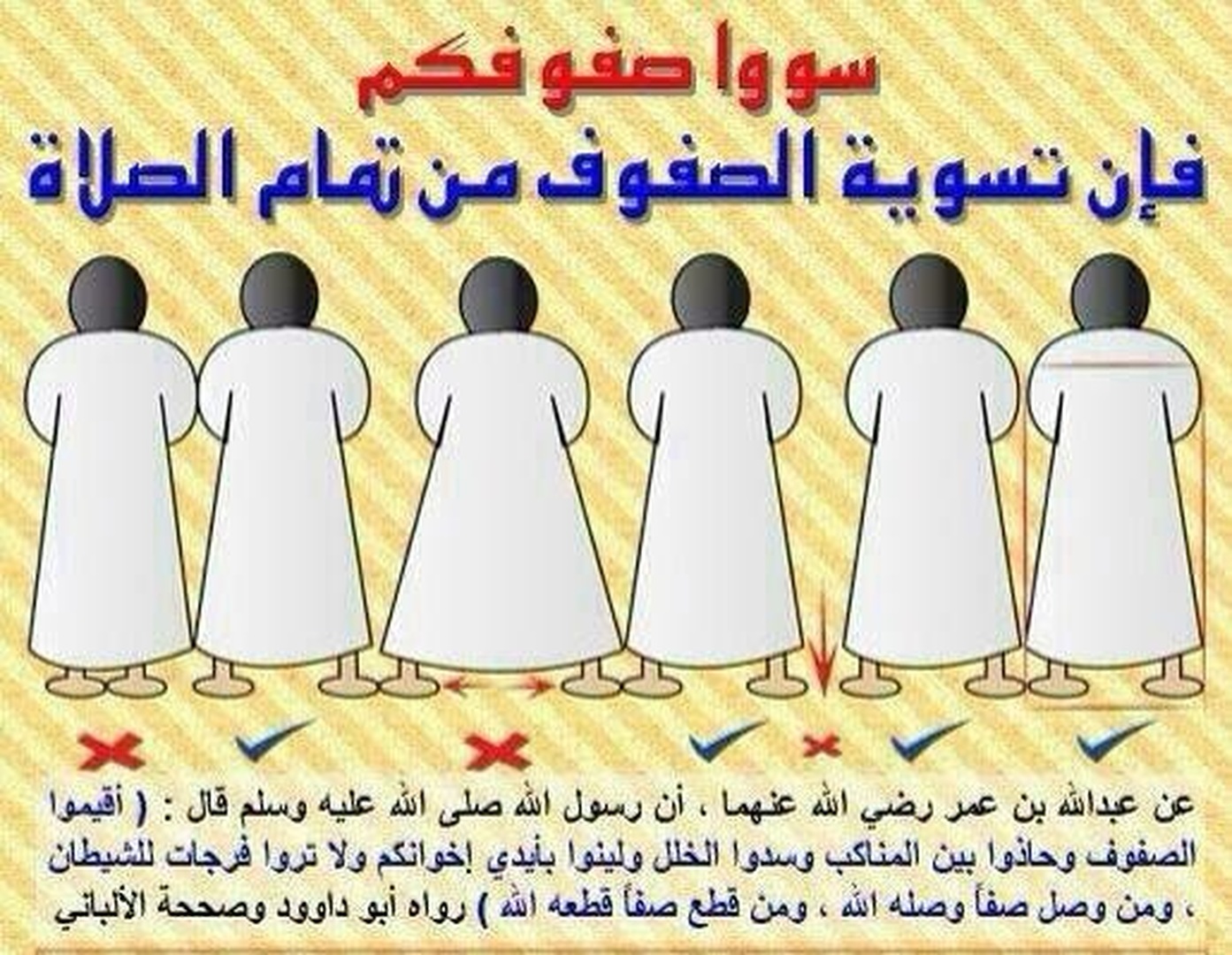 تسوية الصفوف